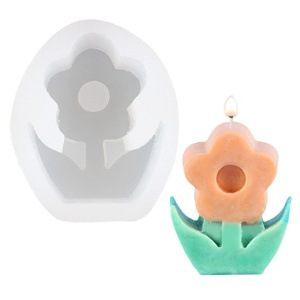 Hot Sale <b>Silicone</b> Candle Molds DIY Sunflower Soy Wax Candle Making <b>Tool</b> Wholesale Luxury Home Decor 3D Scented Candle Molds - Product Image 6