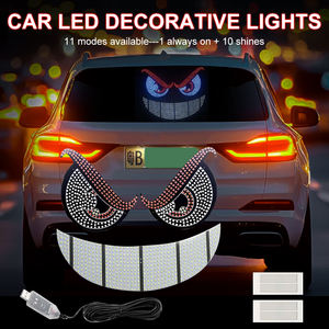Phare LED universel à œil de démon animé USB 6V 18W avec garantie de 2 ans pour la décoration du pare-brise de voiture et de camion - Product Image 5