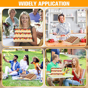 Espositore per Spiedini <span class=keywords><strong>in</strong></span> <span class=keywords><strong>Legno</strong></span> a 6 Livelli Personalizzato, Supporto per Snack, <span class=keywords><strong>Spezie</strong></span> e Frutta, <span class=keywords><strong>Porta</strong></span> Spiedini per Cocktail Party e Picnic - Product Image 6