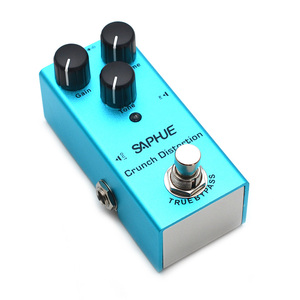 Pédale d'effet <span class=keywords><strong>de</strong></span> distorsion Crunch pour guitare électrique SAPHUE, mini <span class=keywords><strong>type</strong></span> simple, DC 9V, True Bypass - Product Image 2