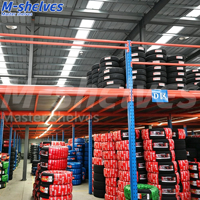 Plateforme métallique ISO Q235B, capacité de charge industrielle 500 kg/m², structure en acier, plateforme de loft, revêtement poudré anti-corrosion, escalier