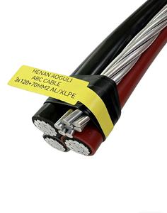 Câble Aérien KAODEE ABC à Bon Prix 3*120+70mm² Isolation Torsadée AL/XLPE Conducteur en Aluminium OEM, Isolation XLPE ABC OEM, ABC C - Product Image 1