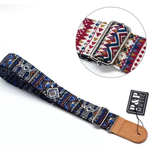 Correas de Guitarra Eléctrica de Algodón con Estampado al por Mayor, Correa de Guitarra Acústica Ajustable, Correas de Bajo - Product Image 2