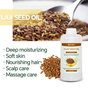 Olio di Semi di Lino 100% Puro Naturale Non Raffinato Pressato a Freddo per Cura della Pelle Massaggi e Capelli - Product Image 4