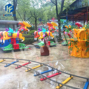 ชุดสนามเด็กเล่นในร่ม/กลางแจ้งสำหรับเด็กสวนสนุกชุดมินิแทร็ครถไฟอุปกรณ์ความบันเทิงสำหรับนั่งรถไฟ - Product Image 3