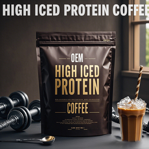OEM-Café helado de alta proteína, proteína 20G, 2 disparos Espresso, azúcar 1G, soporte de enfoque, soportes de salud, suplementos alimenticios - Product Image 2