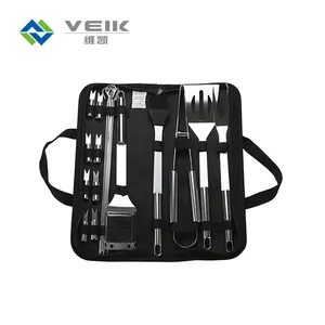 Hot Sale 3pcs Stainless Steel BBQ Grill Tools Cookware Set