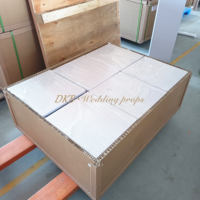 Fournitures de décoration de mariage en gros socle de mariage personnalisé haute acrylique blanc carré socle présentoir blanc
