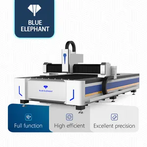 Máquina de corte azul 1000W 3000W 10mm do laser da fibra do CNC do elefante máquina de corte do laser do metal para a placa de aço inoxidável
