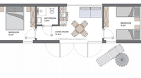 Maison préfabriquée de luxe en acier, conteneur, kit de montage, 2 chambres, usage familial, écologique, anti-corrosion, style villa chinoise