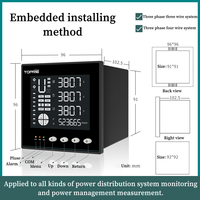Medidor de Energía Inteligente Trifásico TP613U, Protocolo Modbus RTU TCP MQTT DL645, Comunicación RS485 para Monitoreo de Energía