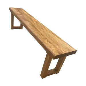 Table à manger en bois massif de style nordique, table en bois massif d'origine, banc long de style japonais simple, table longue en bois de frêne - Product Image 1