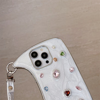 Étui de téléphone antichoc style sac à main avec chaîne et diamants étincelants pour 17Promax 16promax 15 14 13 12