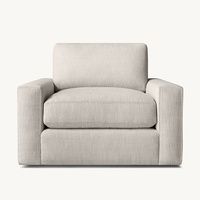 Ensemble de canapés Chesterfield de luxe, design moderne, rembourrage en éponge, coussins confortables, meubles de salon, canapé en tissu d'ameublement