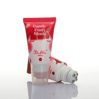 Tube cosmétique en plastique PE à prix d'usine, 30ml 50ml 60ml, souple à presser avec 5 billes roulantes, pour crème blush et massage, emballage personnalisé
