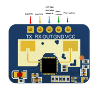 Módulo Sensor de Movimiento Humano de Alta Eficiencia Hi-Link Nuevo MM Wave HLK-LD2410C HLK-LD2410 24G mmWave con Fuente de Alimentación Conmutada