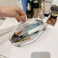 Grand étui à cosmétiques en PVC résistant à l'eau Nouveau modèle étui à crayons rouge à lèvres durable Mascara à main portable