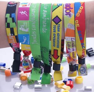 Muñequera Personalizada Logo Personalizado Festival Evento Muñequera Sublimación Poliéster Muñequeras Desechables - Product Image 2