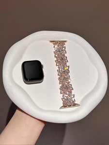 <span class=keywords><strong>Bracelet</strong></span> en métal torsadé entièrement en diamant pour <span class=keywords><strong>Apple</strong></span> <span class=keywords><strong>Watch</strong></span> Series 10 SE 8 <span class=keywords><strong>7</strong></span> 6 5 4 3 2 1 <span class=keywords><strong>Bracelet</strong></span> pour <span class=keywords><strong>femme</strong></span> - Product Image 3