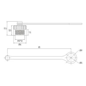 Capuchon anti-poussière M12 <span class=keywords><strong>connecteur</strong></span> mâle en plastique IP67 montage arrière mâle M12 5 broches soudure par immersion plastique <span class=keywords><strong>Usb</strong></span> 3.1 <span class=keywords><strong>Type</strong></span> <span class=keywords><strong>C</strong></span> <span class=keywords><strong>connecteur</strong></span> <span class=keywords><strong>femelle</strong></span> avec carte PCB - Product Image 4