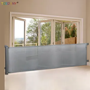 Valla de seguridad para niños extensible Puerta de seguridad para bebés de aluminio para escaleras