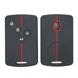 Coque de clé de voiture en silicone motif en fibre de carbone compatible avec les <span class=keywords><strong>accessoires</strong></span> de coque de clé Renault Espace Scenic 4 <span class=keywords><strong>Arkana</strong></span> - Product Image 4