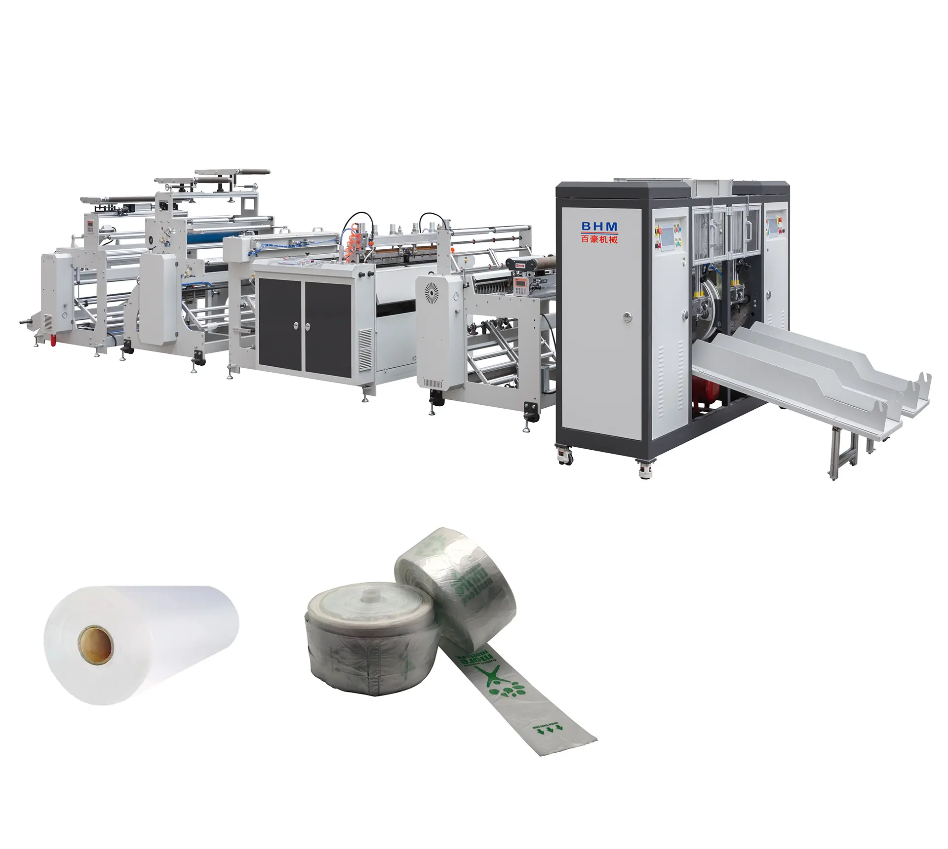 Automatic Bread And Grocery Food Storage Plastic Clear Bag Roll Making Machine