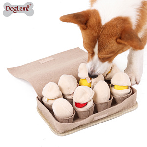 Jouets à mâcher pour animaux de compagnie écologiques personnalisés, jouet de puzzle pour chien, jouet en peluche durable en forme d'œuf avec un style mignon - Product Image 5