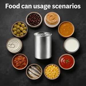 100ml 200ml 300ml 350ml Boîte ronde en métal pour emballage alimentaire Boîte vide en fer blanc pour <span class=keywords><strong>sandwich</strong></span> Snack <span class=keywords><strong>Pain</strong></span> au chocolat - Product Image 2