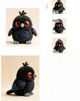 Porte-clés en peluche oiseau, petit, doux, rembourré en coton PP, mignon, dessin animé, moelleux, pour breloque de sac, anneau porte-clés, personnalisable OEM