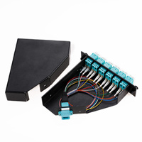 Boîtier LGX 24 cœurs avec Cassettes MPO LC Panneau de brassage à fibre optique compatible avec les réseaux 3G et 4G