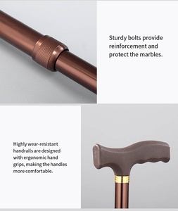 Bastón de Aluminio Ajustable para Personas Mayores, Antideslizante, Dispositivo Médico, Precio Económico al por Mayor - Product Image 3
