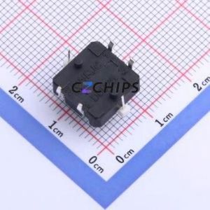 K6-1212A-04 Tactile Switch Through hole Component (THT),12x12mm Switch Single Pole Single Throw Round Button Through Hole 12mm - Product Image 2