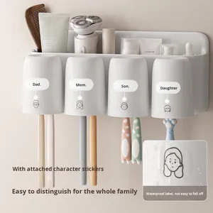 LANZYLO ODM Portaspazzolino in Plastica da Parete Senza Foratura per Bagno/Toilette, per Spazzolini Elettrici 72075 - Product Image 4
