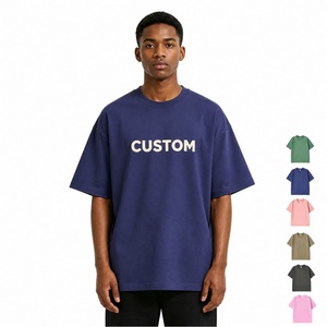 T-shirt Homme Oversize Personnalisé avec Logo, Coton Lourd 300 g/m², Épaules Tombantes, Style Streetwear, Impression Graphique, Vente en Gros - Product Image 1