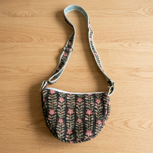 Bolso de Hombro Negro de Algodón Hecho a Mano de Primera Calidad para Mujer, Elegantes Bolsos Bandolera Hechos a Mano con Cierre, Mejor Precio - Product Image 1