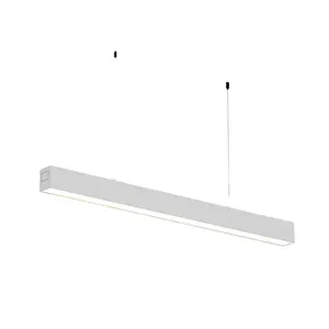 Industrial Up And Down Lumiere Lineaire Ceiling Suspended Adjustable Linkable 4Ft 60W 8Ft 120W Led Linear Light