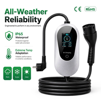 Câble de recharge portable Type 2 GB/T 7kW 32A à régulation progressive, avec boîtier intelligent, minuteur et kit de voyage pour Tesla BYD NIO BMW