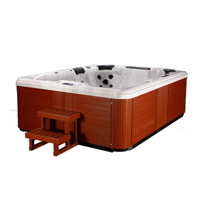 Baignoire à remous, <span class=keywords><strong>spa</strong></span>, <span class=keywords><strong>machine</strong></span> de massage, 6 personnes, acrylique, extérieur, relaxation, <span class=keywords><strong>spa</strong></span> moderne - Product Image 4