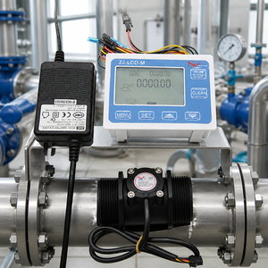 เครื่องวัดอัตราการไหลแบบอัจฉริยะ DN40 พร้อมจอแสดงผล ตัวควบคุมเซ็นเซอร์วัดการไหลของน้ำขนาดเส้นผ่านศูนย์กลางใหญ่ 0-9999 ลิตร ขายส่ง - Product Image 4