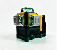 Nivel Láser Verde Industrial DIY DW 089LG de 3 Puntos 4D 360° Autonivelante con Batería de Iones de Litio y Bolsa de Lona Multiusos para Azulejos, Techos y Puertas