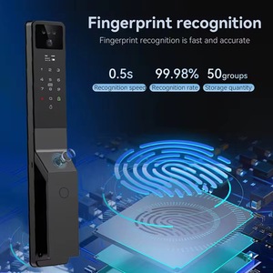 Tuya Thông Minh Kỹ thuật số khóa mặt mở khóa <span class=keywords><strong>Video</strong></span> intercom Đối với trang chủ khách sạn An ninh nhôm hợp kim cửa kính Thẻ mã key App truy cập - Product Image 3