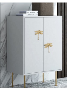 Furnitur Rumah Gaya Capung Laci Kabinet Pegangan Pintu Tombol Kamar Tidur Pegangan Kuningan - Product Image 5