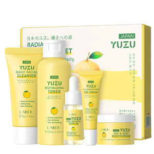 Coffret de Crèmes Visage Hydratantes et Éclaircissantes à l'Extrait de Pamplemousse, Cinq Pièces, Style Coréen, Kit de Soins Quotidiens pour la Peau, Meilleures Ventes - Product Image 1