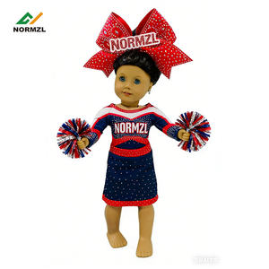 Servicios OEM Disponibles, Muñeca Personalizada de 18 Pulgadas, Uniformes de <span class=keywords><strong>Animadora</strong></span>, Muñeca de Juguete con Atuendo de <span class=keywords><strong>Animadora</strong></span> y Diamantes de Imitación - Product Image 5