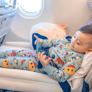 <span class=keywords><strong>Precio</strong></span> de fábrica personalizado conveniente seguro bebé flocado inflable Pvc avión niño avión bebé cama de viaje - Product Image 2