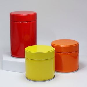 Customized 73*73mm Sealed Airtight 80g Matcha Coffee and <b>Tea</b> 30g Mini Packaging With Inner Plugs and Lids <b>Tin</b> Metal Round Cans - Product Image 6