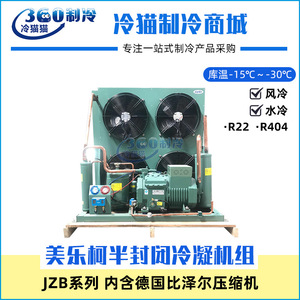 ชุดทำความเย็นบิทเซอร์ 3 แรงม้า 4Fes-3 คอมเพรสเซอร์กึ่งสุญญากาศ R404A Jzbf03ly สำหรับห้องเย็น - Product Image 5