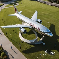 Monument d'aviation d'entreprise - Sculpture personnalisée d'avion de passagers pour les campus d'entreprises