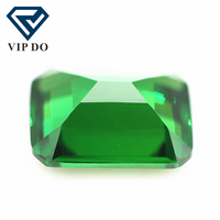 Zircone cubique de qualité 5A, taille octogonale à facettes, 3*5-10*14 mm, vert clair/vert émeraude, pierres précieuses en vrac, émeraude synthétique, pierres CZ